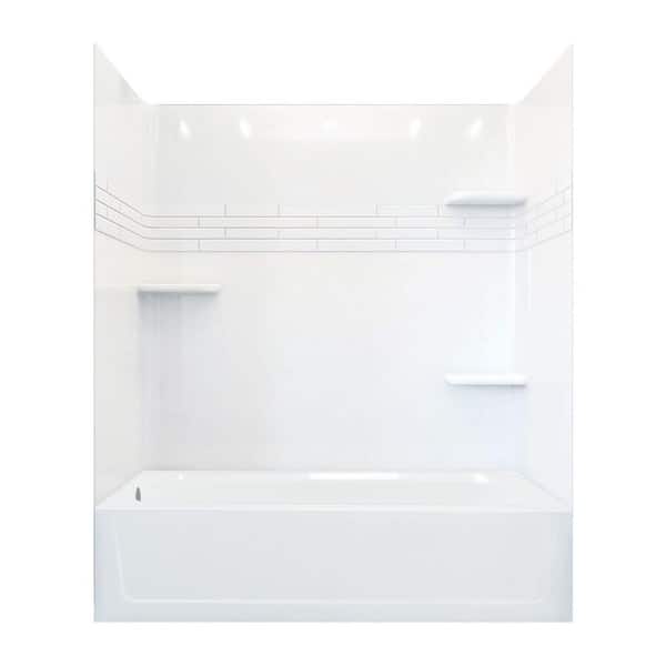Fiberglass tub/shower package