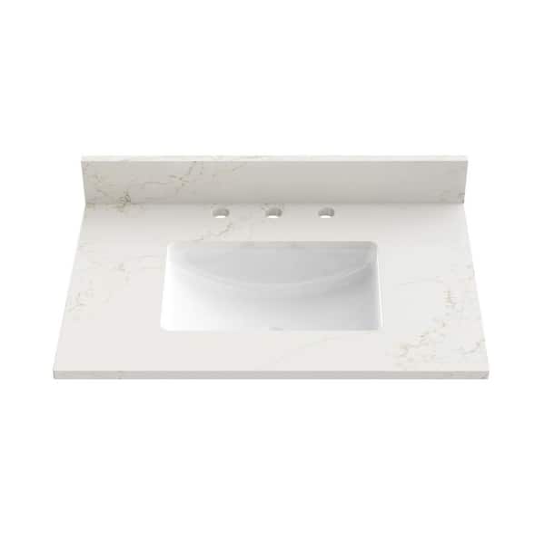 Carrara quartz + octagon dot